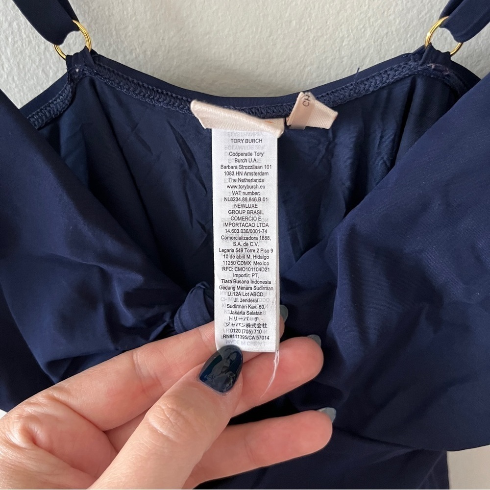 Tory Burch One Piece Swimsuit Navy Size S/P - Picture 5 of 6
